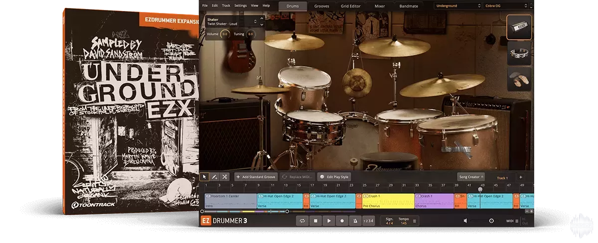 EZ鼓扩展 Toontrack Underground EZX SOUNDBANK