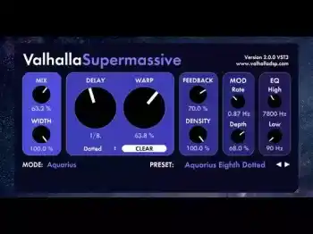 瓦哈纳插件预设合集 Embrays Designs 50+ Presets Valhalla Supermassive