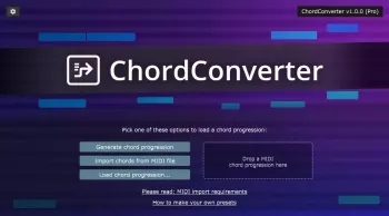 和弦MIDI生成插件 FeelYourSound ChordConverter v1.0.0 WIN MAC Incl Keygen-R2R