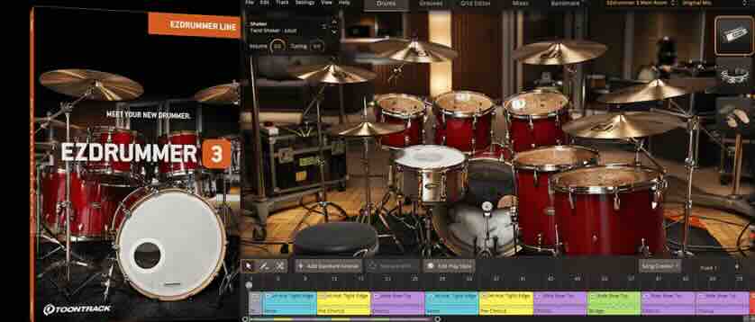 [66套EZ架子鼓]Toontrack EZdrummer 3 v3.1.0 [WiN, MacOSX]（140G）